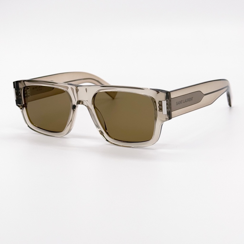 NEW SAINT LAURENT SL659 004 BEIGE BROWN UNISEX SUNGLASSES SAINT LAURENT SL 659 - Picture 2 of 10